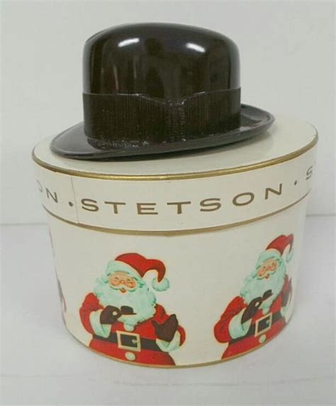 1950 Stetson Christmas T Mens Hat Box Vintage Hat Boxes Antiques
