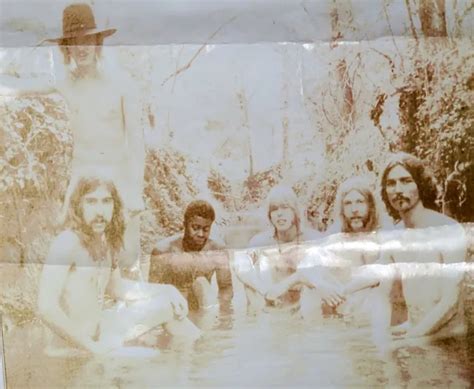 Rare Nude Allman Brothers Photo Lithograph Naked Skinny Dipping In