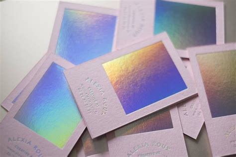 Colorplanpapers Candy Pink Holographic Foilcoltd Foiled Business