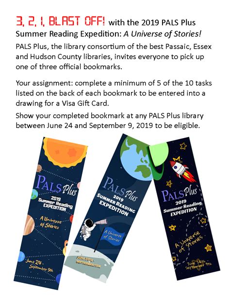 2019 Pals Plus Summer Reading Expedition A Universe Of Stories The