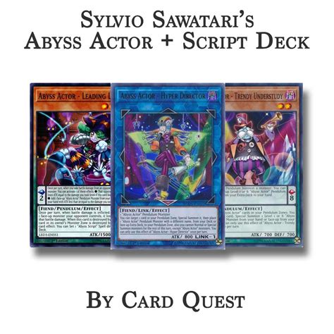 Yu Gi Oh Arc V Sylvio Sawataris Complete Abyss Actor And Abyss Script