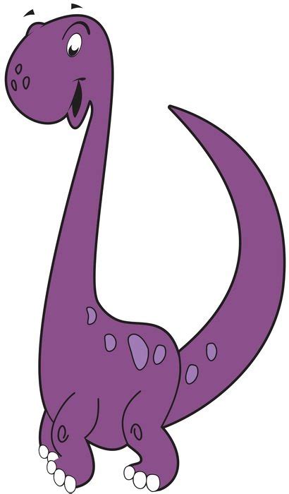 Drawing Of A Purple Dinosaur Free Image Download