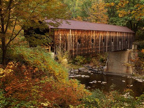 Wouldnt You Love To Drive Through This Enchanting Covered Bridge In