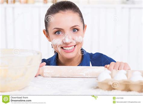 Messy Cooking Stock Image Image Of Expressing Caucasian 41217035