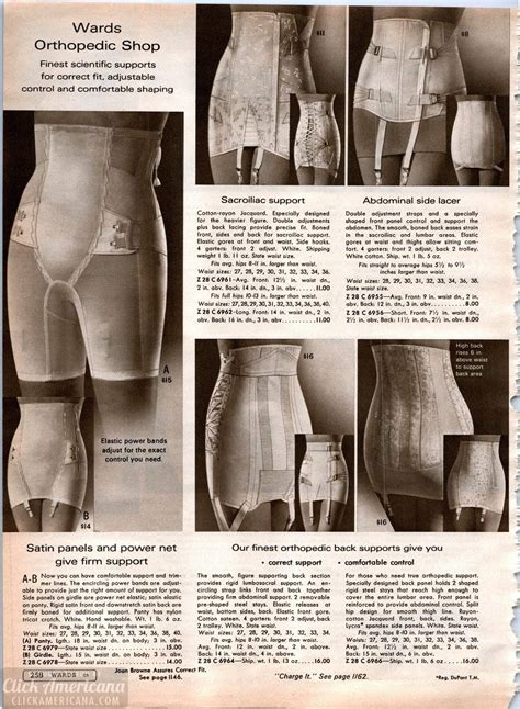 60s Lingerie Pantyhose Girdles Garters And More From The 1968 Wards