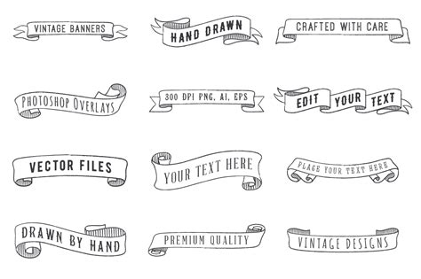 Download Photoshop Overlays, Vintage Banners (82224) | Icons ...