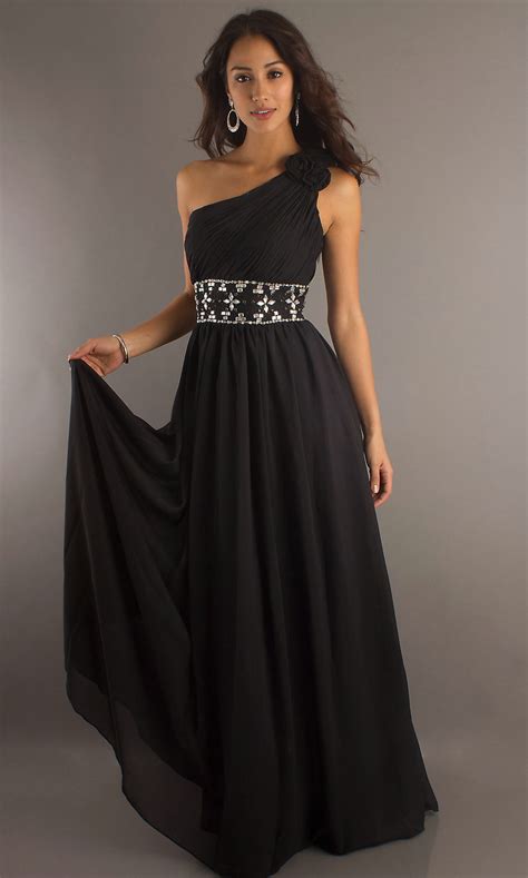 Long Black Elegant Evening Dresses Make You Look Like A Princess