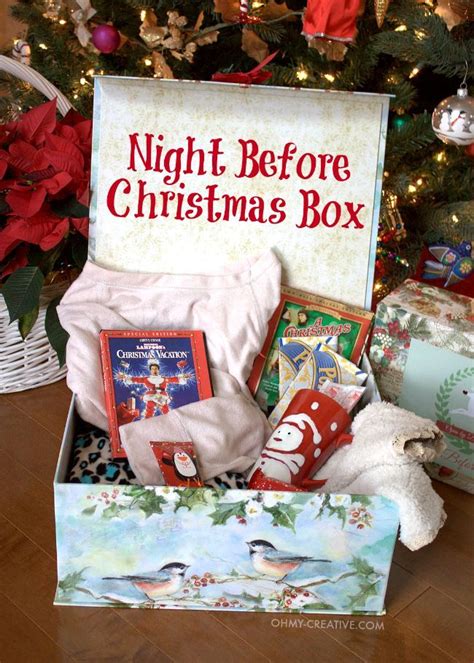Make a personalized christmas eve box | the diy mommy. Night Before Christmas Box With Free Printable Label ...