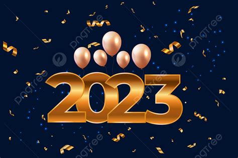 سنة جديدة سعيدة 2023 نص ذهبي مع خلفية بالون ذهبي عام جديد سعيد 2023 2023 العام الجديد 2023