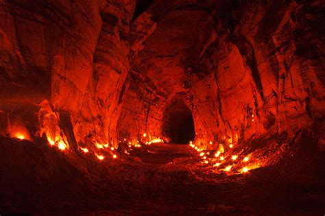 Wallpaper : geological phenomenon, Formation, heat, darkness, rock, lava cave, flame, landscape ...