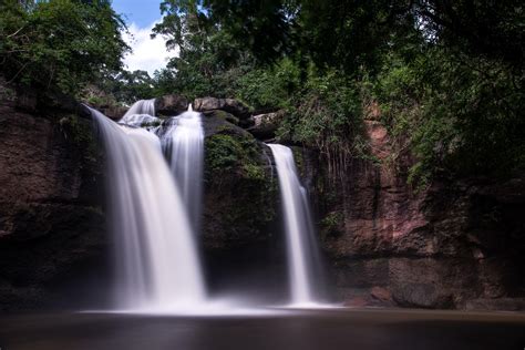 Haew Suwat Waterfall Long Exposure Khao Yai National Park Thailand
