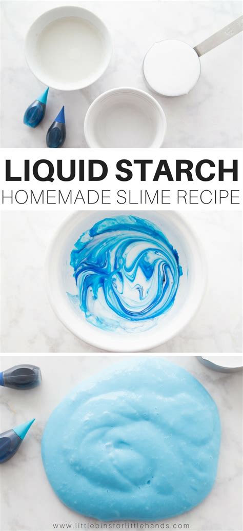 Liquid Starch Slime Recipe To Make Homemade Slime With Kids