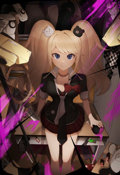 Enoshima Junko And Monokuma Danganronpa And 1 More Drawn By 5106y