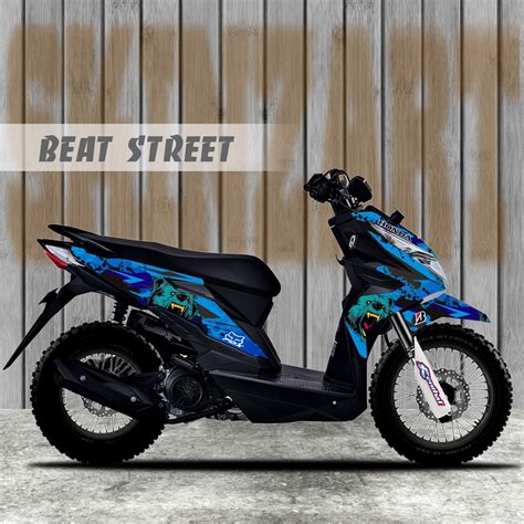 Sticker decal honda beat street kode bs4 shopee indonesia. 30+ Konsep 99 Modifikasi Beat Street Semi Trail Terkini | Era Modifikasi