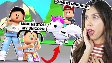 Purchase using 800 robux during adopt me's 2020 winter event. I Caught My Spoiled Daughter Stealing Someones Pet Unicorn ...