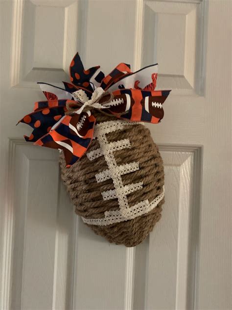 Dollar Tree Football Wreath Football Wreath Diy Fall Decor Wreaths