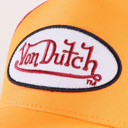 Von Dutch Casquette Trucker Fresh Orange Fluo LaBoutiqueOfficielle