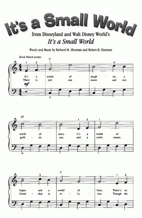 Printable Beginner Piano Music Printable Blank World