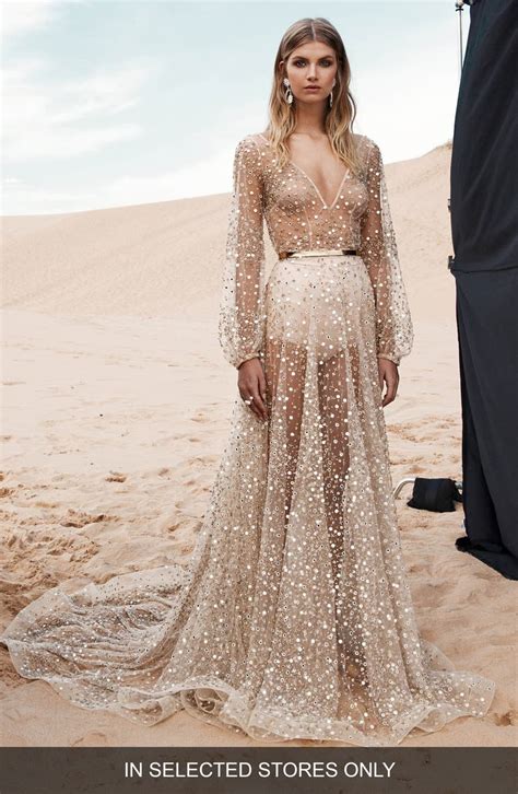 For other meanings, see the chosen one (disambiguation). CHOSEN by One Day Nala Gold Mirrored Tulle Gown | Nordstrom