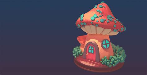 Mushroom House Download Free 3d Model By Lettier Lettier 530d651