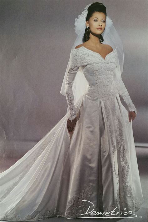 Demetrios 1995 Wedding Dresses Taffeta Wedding Gowns Vintage