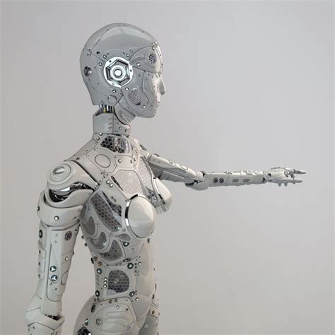 Robot Girl By Denys Kaliuta Sci Fi 3d Cgsociety In 2021 Robot