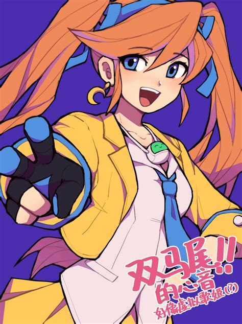 Safebooru 1girl D Absurdres Ace Attorney Alternate Hairstyle Athena Cykes Black Gloves Blue