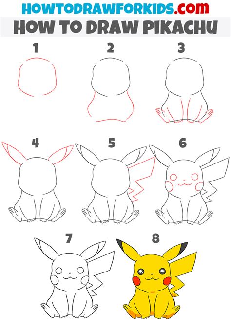 Como Dibujar A Pikachu Tutorial Paso A Paso How To Draw Pikachu My