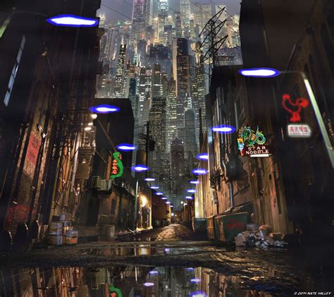 Metropolis Of Tomorrow • Natehalley Dystopia Digital Art 2014