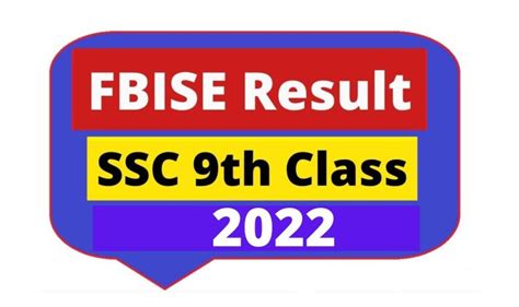 Ssc Part 1 Class 9th Fbise Federal Board Result 2022 By Roll No Check