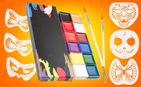 Koogel Face Painting Kits 12 Colors Halloween Face Makeup