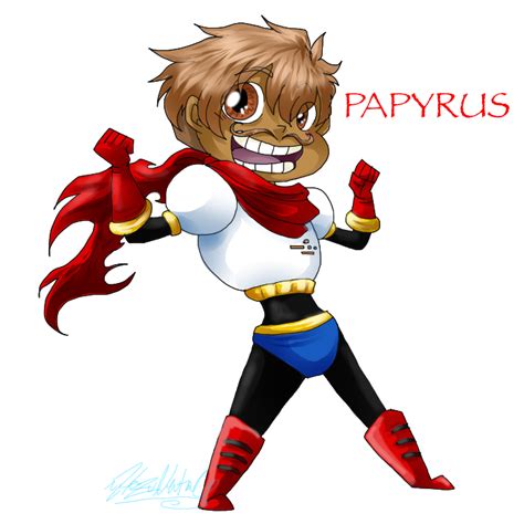 Overtale Chibi Papyrus By Hezuneutral On Deviantart