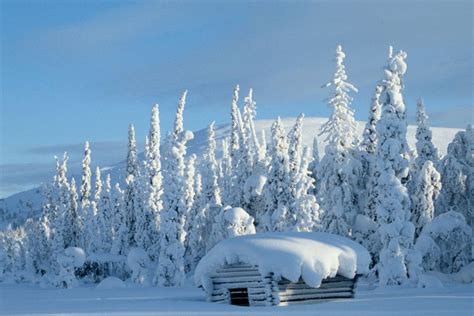 44 Log Cabin In Snow Wallpaper On Wallpapersafari