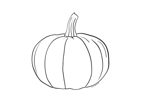 Pumpkin colouring page