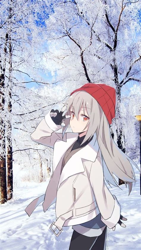 Anime Girls On Winter Wallpapers Wallpaper Cave