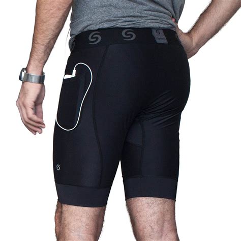 Go Sport It Mens Compression Shorts With Side Pockets