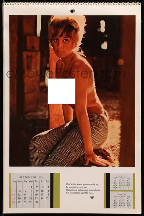 EMoviePoster Com 5g0135 PLAYBOY Calendar 1971 A Different Nude