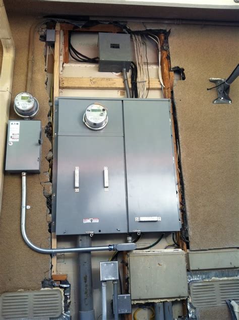 New 400 Amp Main Service Panel Under Ground After Removal