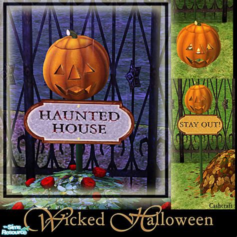 The Sims Resource Wicked Halloween Halloween Sign Haunted