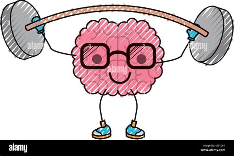 Cartoon With Glasses Train The Brain With Calm Expression In Colored