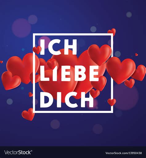 ich liebe dich background royalty free vector image