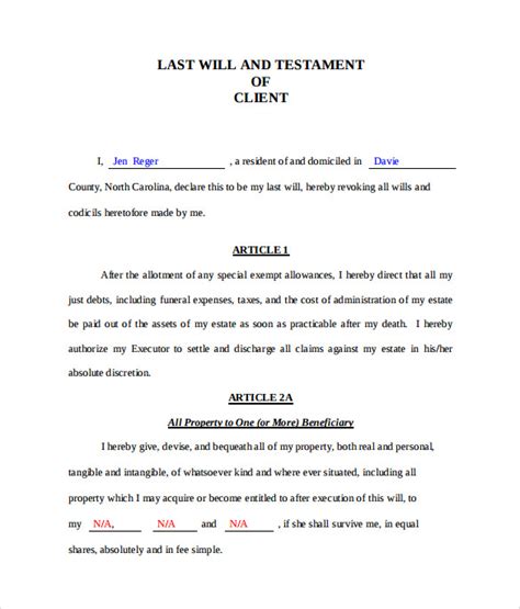 How do i write a will? free printable florida last will and testament form That ...
