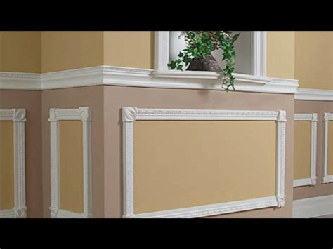 Edge gap will be caulked, and nail holes patched and smoothed. Chair Rail Molding Ideas - HomesFeed
