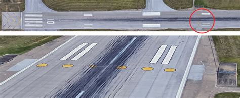 airport markings - What are these large yellow circles painted across ...