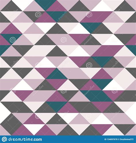 Vector Modern Seamless Colorful Geometry Triangle Pattern Color