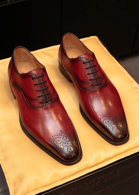 Classic Boutique Magnanni Red Oxford Brogue Shoes €250