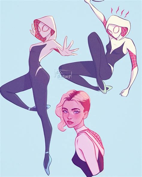 Jacqueline On Instagram “spider Gwen Sketches From My Basic Art Instagram Ass ️ I Feel Like