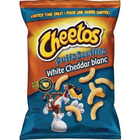 The outside texture is somewhat crustier but the over all taste is slightly buttery, which is always a welcomed flavor ? Cheetos Puffs White Cheddar Cheese Flavoured Snacks ...