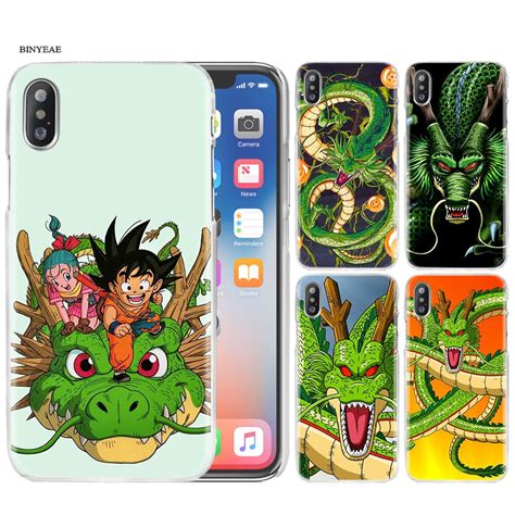 Iphone 7 new goku dragon ball case. BinYeae Dragon Ball Z Shenron DBZ Case Cover Clear Hard PC Plastic for iPhone XS Max XR 7 8 6 6s ...