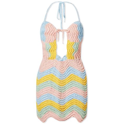 Casablanca Crochet Dress Rainbow | END.